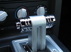 05-09 Mustang Billet Shifter Handle Covers - Chrome