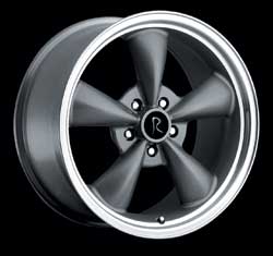 BULLITT - CHARCOAL SILVER - 5 Lug 05-17 (sizes available 17", 18", 20" & Staggered)