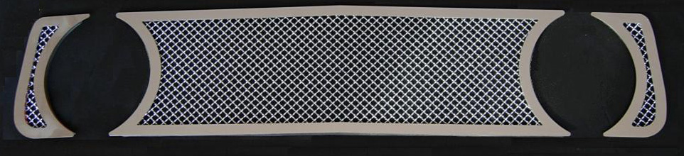 05-09 Mustang GT - 3PC Upper MESH Grille w/Stainless Steel Frame (801114FS)