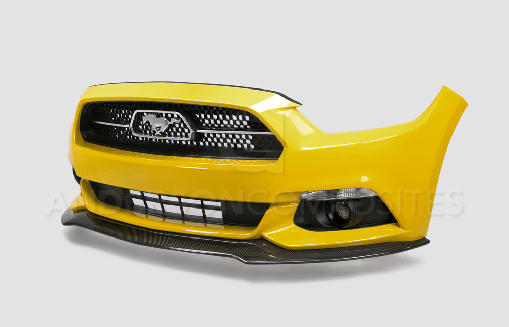 2015-17 Mustang Carbon Fiber CHIN SPOILER AC (Fits all 15+ Models) CARBON FIBER