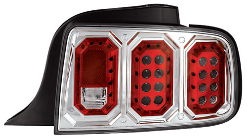 05-09 Mustang Taillights Gen 2 - Chrome (Pair)