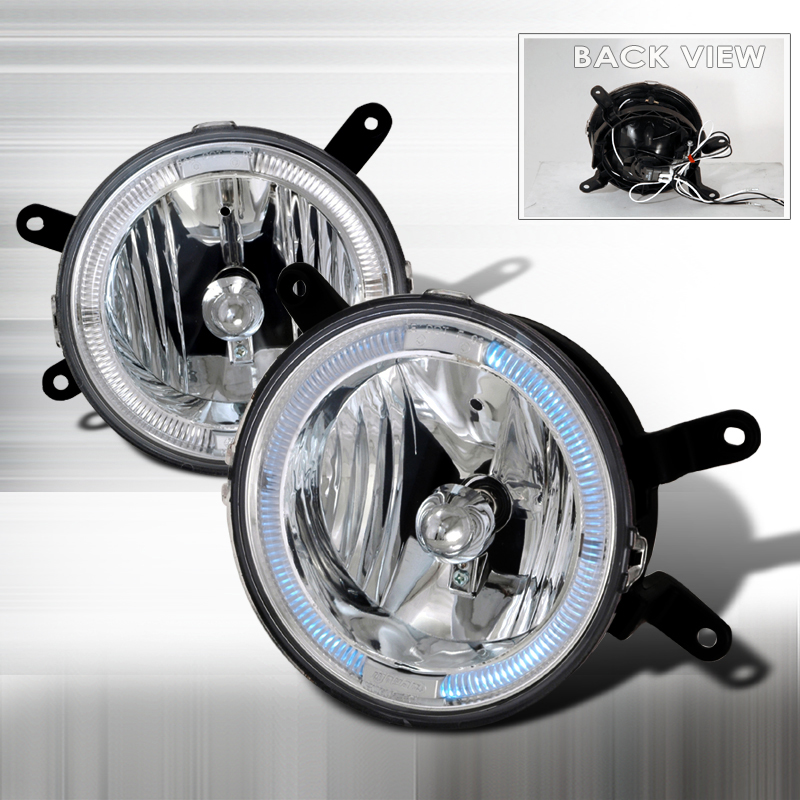05-09 Mustang Fog Lights - HALO - CLEAR CHROME (GT only) (Pair)