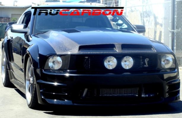 05-09 Mustang GTS A44 Hood GT/V6 (CARBON FIBER) by Trufiber