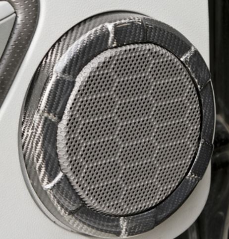 2005-2009 Mustang Carbon Fiber LG106 Speaker Rings (V6/GT/GT500)