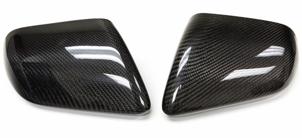 2015-20 Mustang Carbon Fiber LG242 Mirror Covers - Turn Signal Light Cut-out (EB/V6/GT)