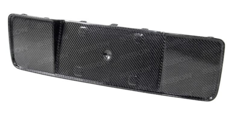 2013-2014 Mustang Center Rear Tail Garnish Cover Panel (Fits all 13-14 Rear Bumpers) CARBON FIBER