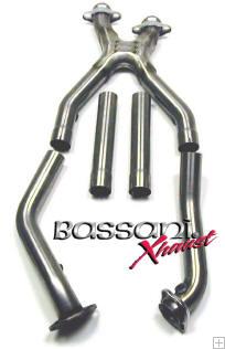 2005-09 Mustang GT Bassani 2.5" SS Off Road X Pipe