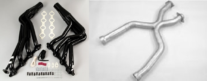 2005-2010 Mustang GT Pacesetter Long Tube Headers & H Pipe (1-3/4" Primary)