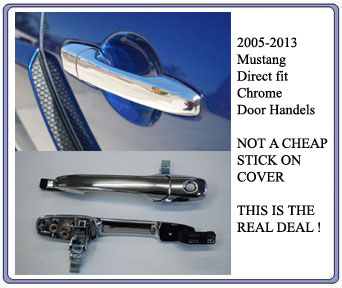 2005-2011 Mustang Direct Replacement Chrome Door Handles