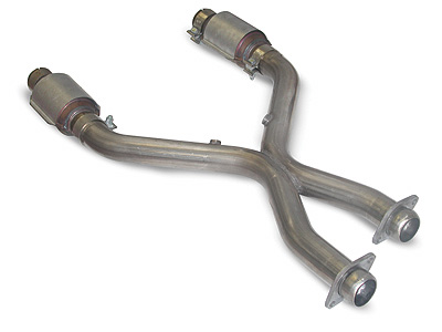 2005-09 Mustang GT SLP PowerFlo-X Crossover Pipe w/Cats