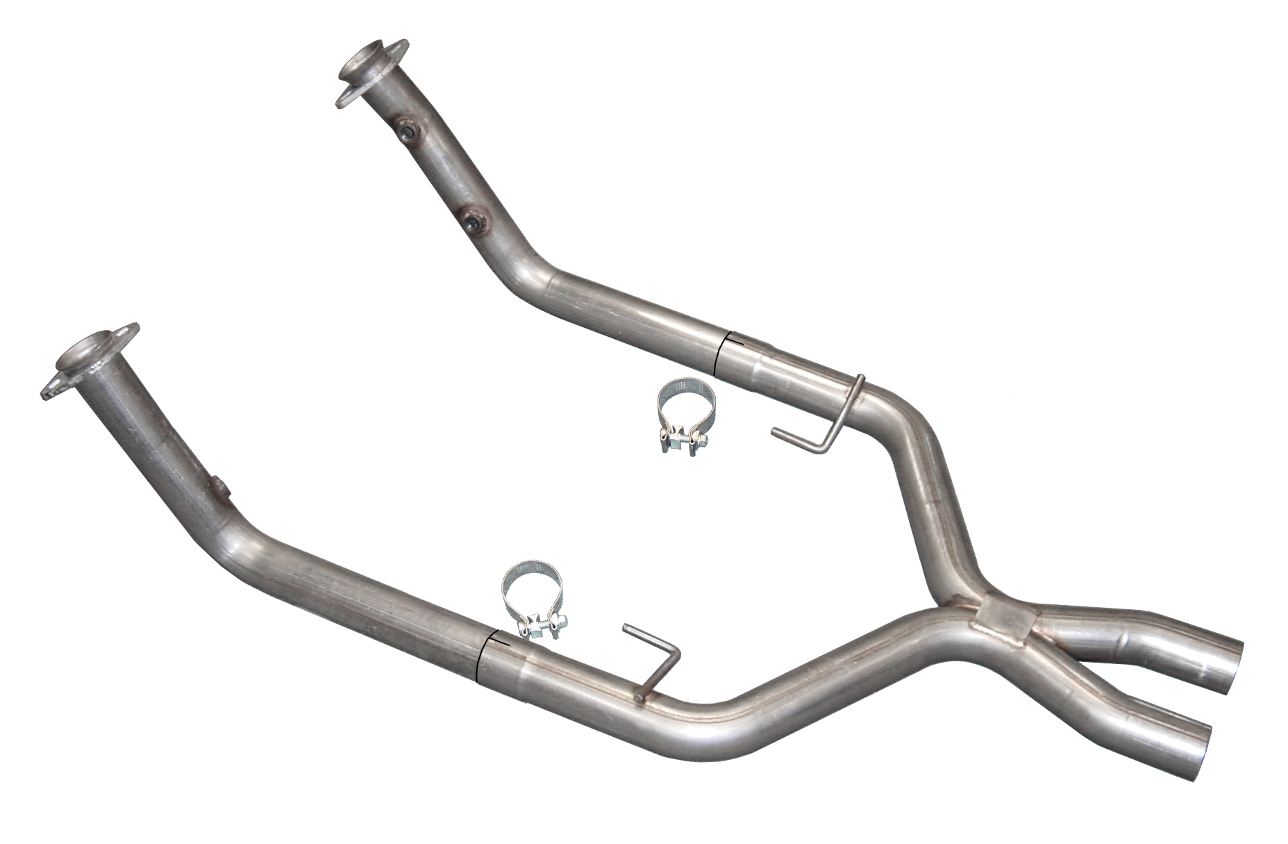 2005-2010 Mustang GT 4.6L 2.5" X-Pipe Kit (for Short Tube Headers - By PYPES