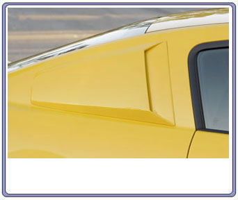 2005-2014 Mustang Xenon Quarter Window Upper Scoops