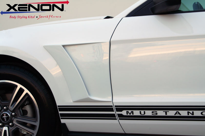 2010-2014 Mustang V6 & GT Xenon Front Fender Scoops (Pair)