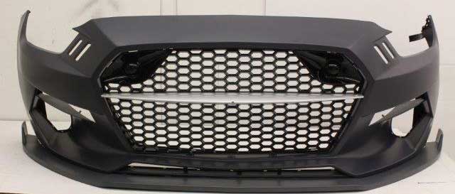 15-17 Mustang TMC Front Bumper with Grilles and Lights - POLYURETHANE