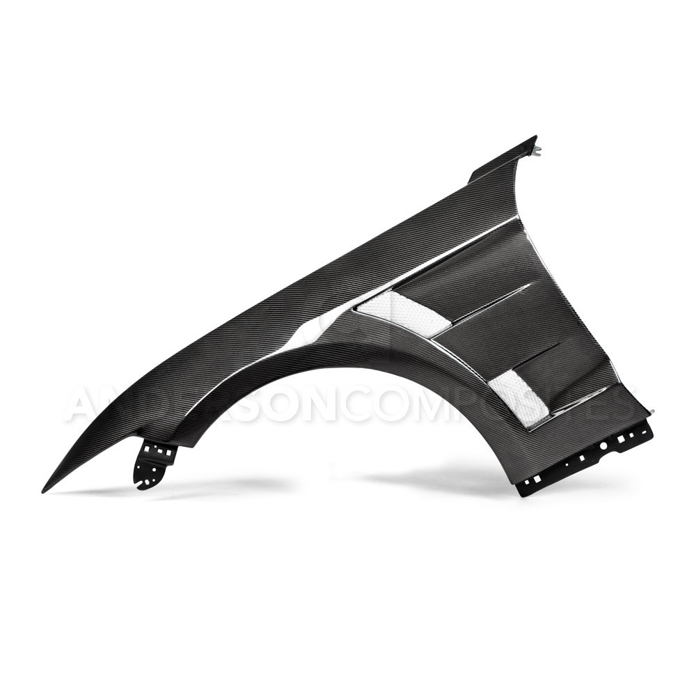 2015-17 Mustang Carbon Fiber Fenders Type-AT - Includes RH and LH Pair (Fits all 15+ Models) CARBON FIBER