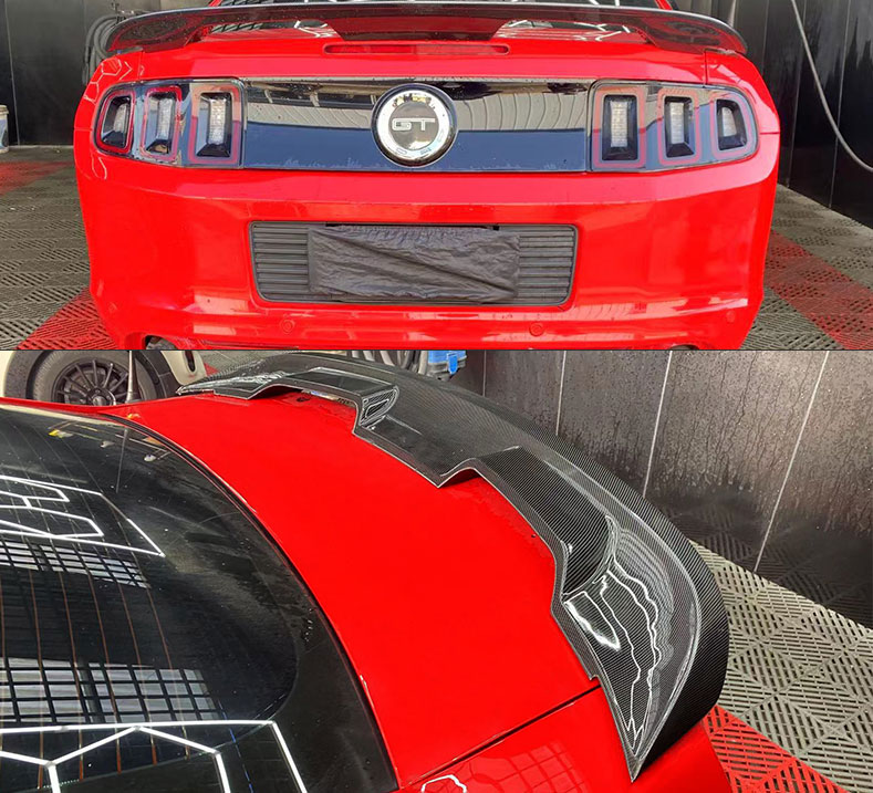 2010-2014 Mustang 2020 GT500 Style wing - CARBON FIBER PRINT