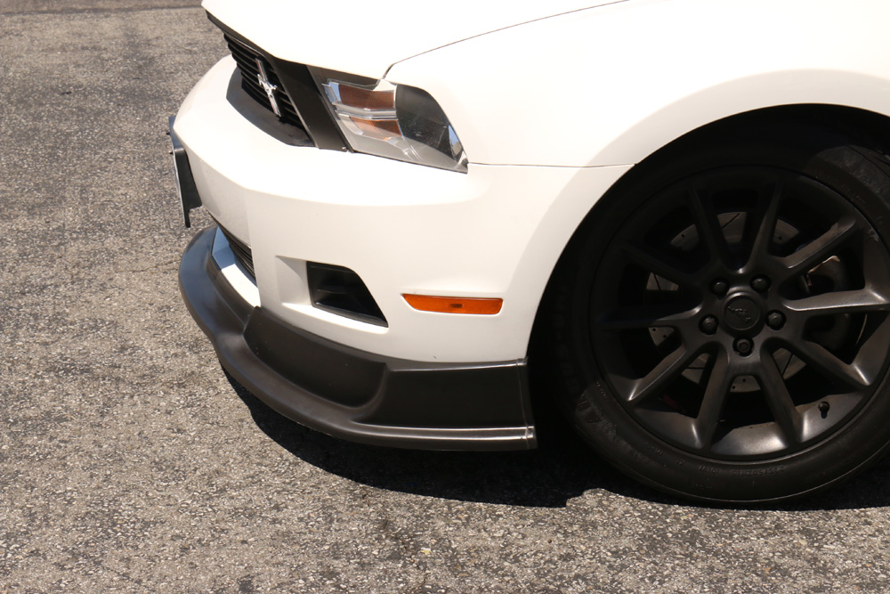 2010-2012 Mustang V6 Front Bumper Lower Lip RT Style - Polyurethane