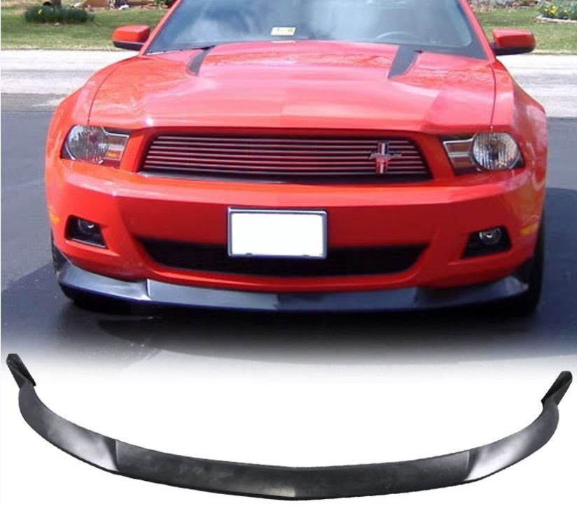 2010-2012 Mustang V6 Front Bumper Lower Lip ST Style - Polyurethane