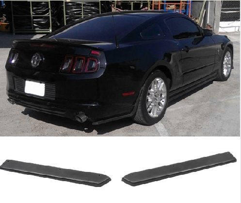 2010-2014 Mustang Bottom-Line Polyurethane Rear Bottom Diffusers- BLACK (PAIR)