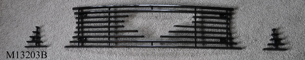 2013-14 Mustang GT - Upper 3PC Billet Grille with Pony Cut out - Black M13203B