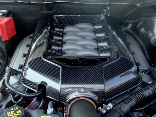 2011-2014 Mustang GT 5.0L Engine Cover (MANUAL TRANS)- CARBON FIBER