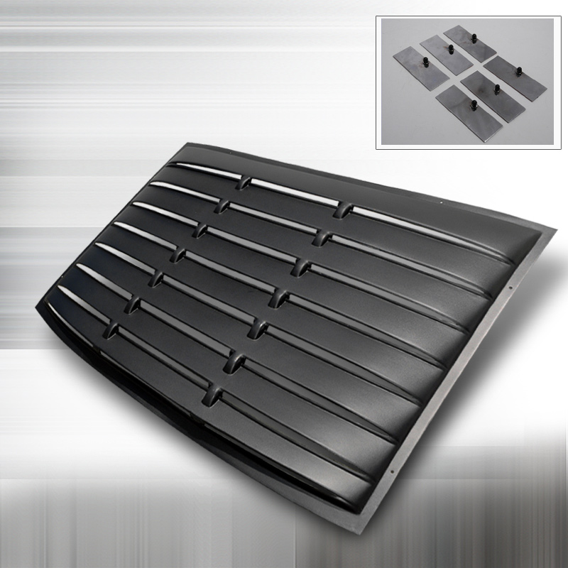2005-2014 Mustang SD Rear Window Louver Kit - ABS BLACK FINISH