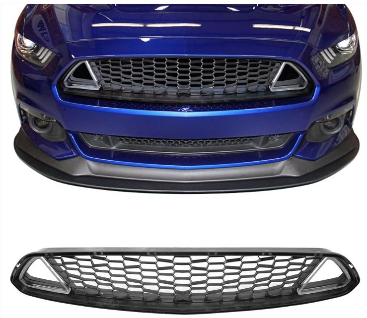 2018-20 Mustang I Style LED DRL UPPER Grille with Clear White Running Lights (Fits all models)