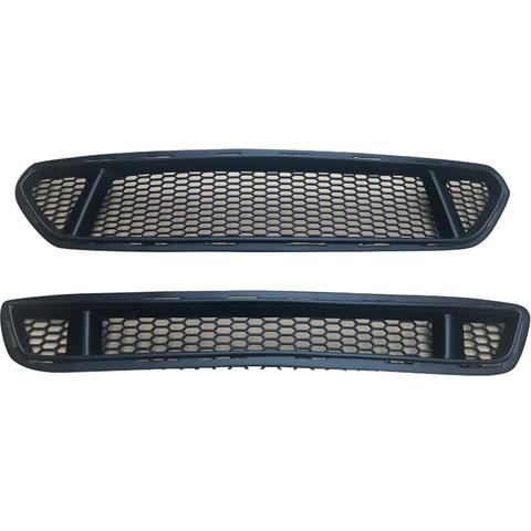 2015-2017 Mustang K Style GT Upper & Lower Grille - Polyurethane (Fits all models)