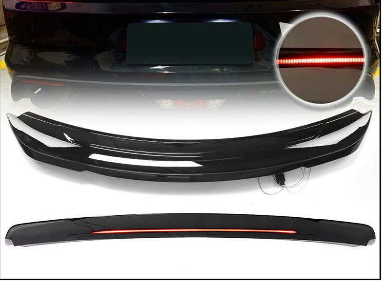 2015-22 Mustang Coupe Long LED Wing GLOSS BLACK