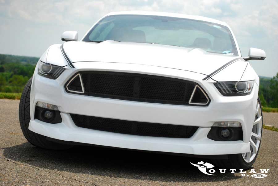 2015-2017 Mustang CDC Outlaw Switchback Upper Grille w/ DRL Lights (Fits all models)