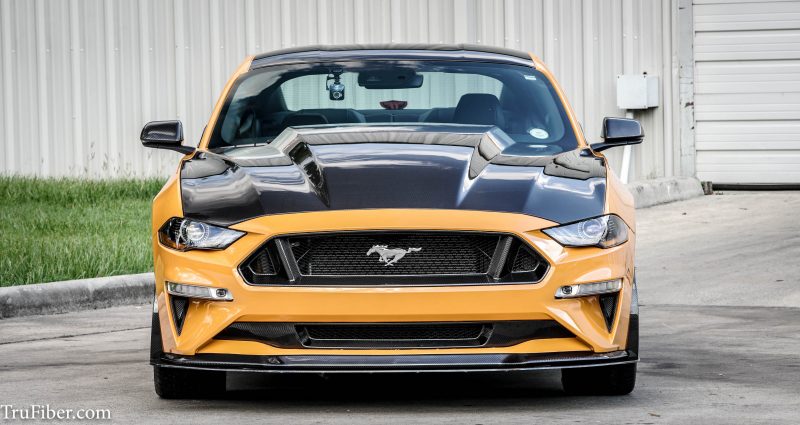 2018-2020 Mustang 3 INCH COWL Hood A49-3 by TruFiber (Fits all 2018-20 Models) CARBON FIBER
