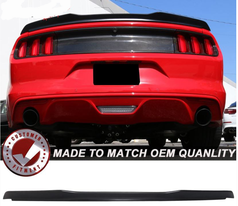 2015-22 Mustang Coupe Type H High Kick back V Wing Paint Ready Primer (Paint Options)