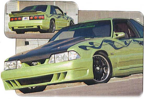 87-93 Mustang DEMON - 4pc Body kit - Fits GT / LX (Urethane)