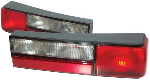 87-93 Mustang Taillights LX - RED Lens Kit (Pair) - FULL REPLACEMENT
