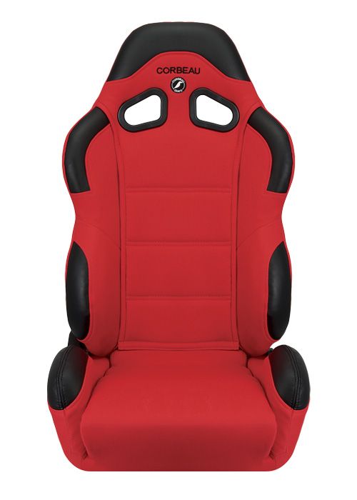 Corbeau CR1 Red Cloth Racing Seat - Wide Version