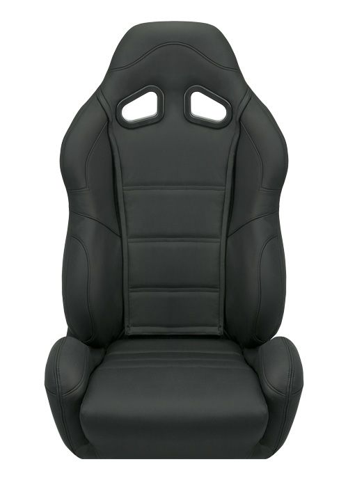 Corbeau CR1 Black Leather Racing Seat