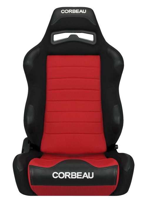 Corbeau LG1 Black/Red Cloth Racing Seat