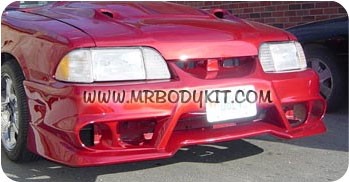 87-93 Mustang CONCEPT X (GTX) - Front Bumper - Fits GT / LX (Fiberglass)