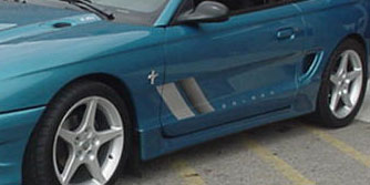 94-98 Mustang STALKER STYLE "S" BULLET - Side Skirts (PAIR) - (Urethane) - FREE SHIPPING