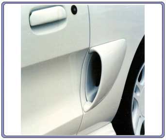 94-98 Mustang Round Quarter Panel Side Scoops (2 pc)