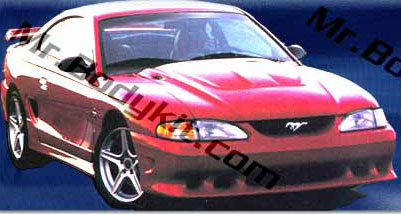 94-98 Mustang STALKER STYLE "S" BULLET- 4PC - Body kit (Front + Rear + Sides) - Urethane FREE SHIPPING