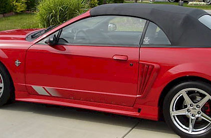 99-04 Mustang STALKER STYLE "S" - Side Skirts - Passenger / Driver Side - (Fiberglass)