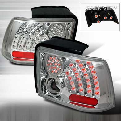 99-04 Mustang Taillights GEN 9 - CHROME (Pair)