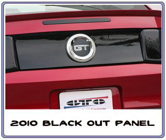2010-2012 Mustang Taillight Covers & Center Cover Panel GTS SMOKED (Pair)