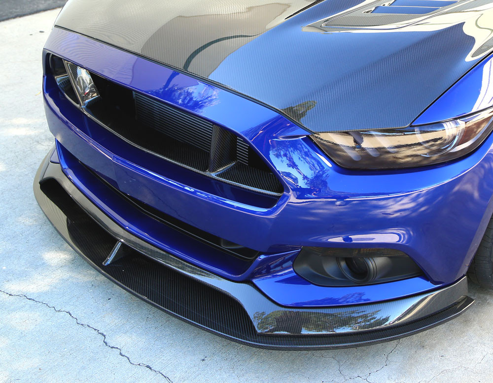 2015-17 Mustang CHIN SPOILER S550 AR (Fits all 15+ Models) CARBON FIBER