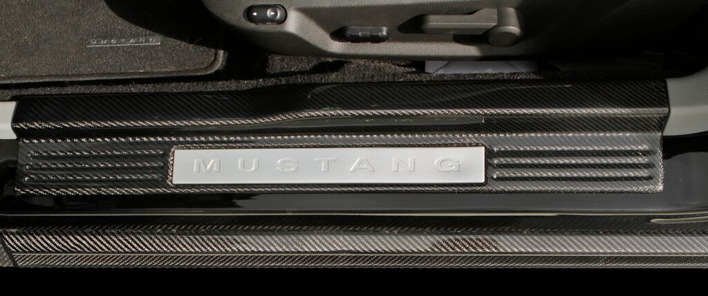 2005-2013 Mustang Carbon Fiber LG108 Door Sills (V6/GT/GT500)