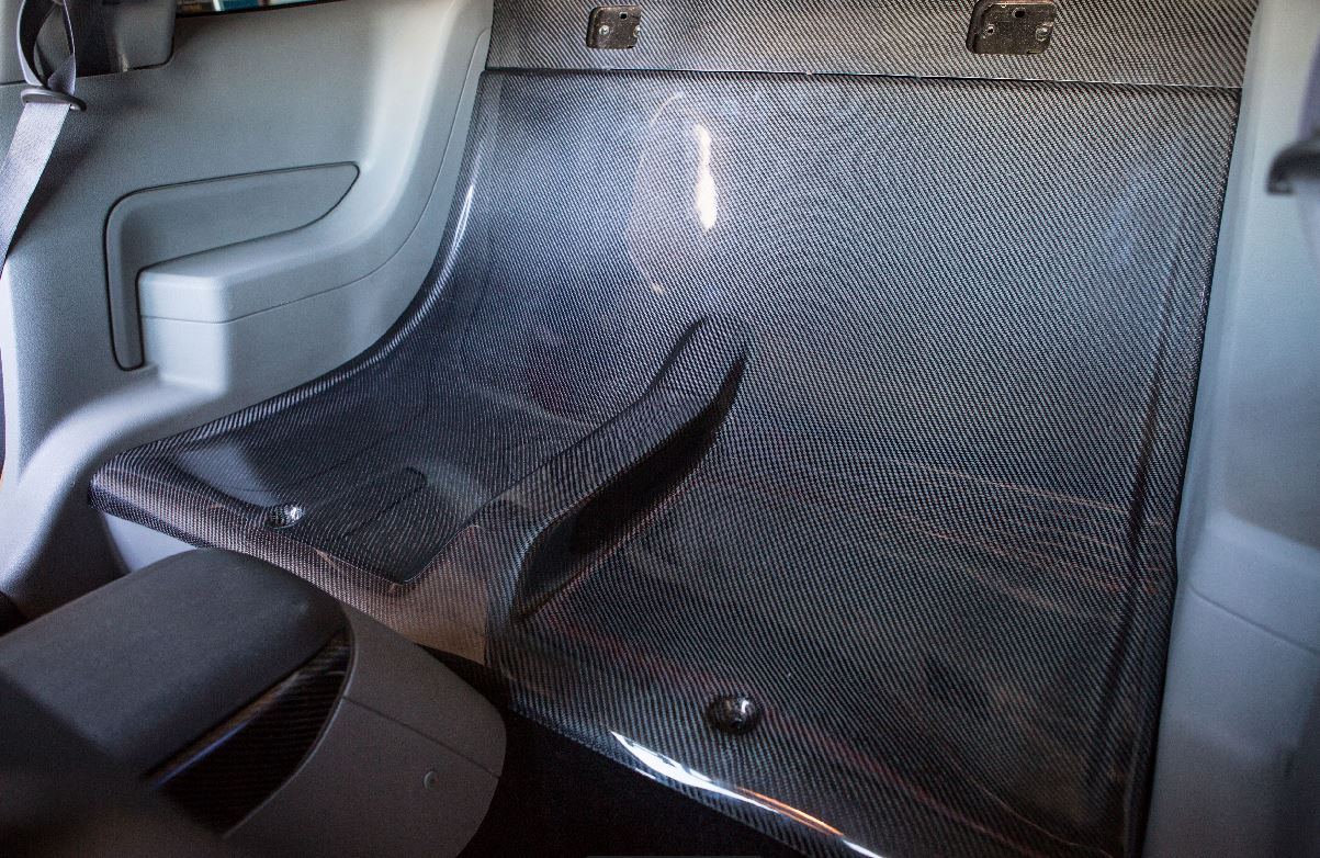 2005-2014 Mustang Carbon Fiber LG124 Rear Seat Delete (V6/GT/GT500)