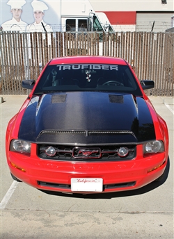 05-09 Mustang GTS A53 Hood GT/V6 (CARBON FIBER) by Trufiber