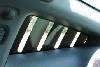 05-09 Mustang SALE Upper Louvers ABS PLASTIC (PAIR) (OPEN LOUVER 5 SLOT)