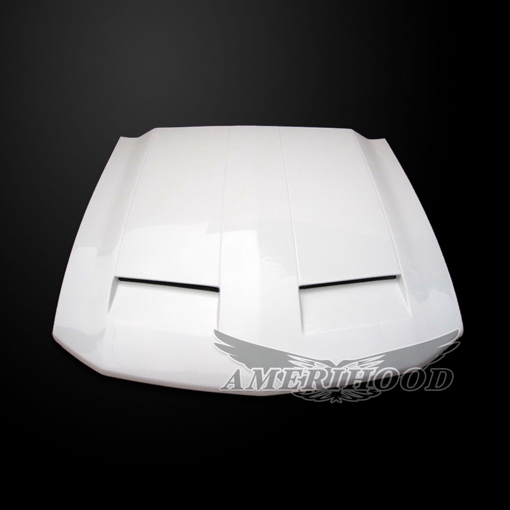 05-09 Mustang Type-GTR Style Functional Ram Air Hood by Amerihood (Fiberglass)